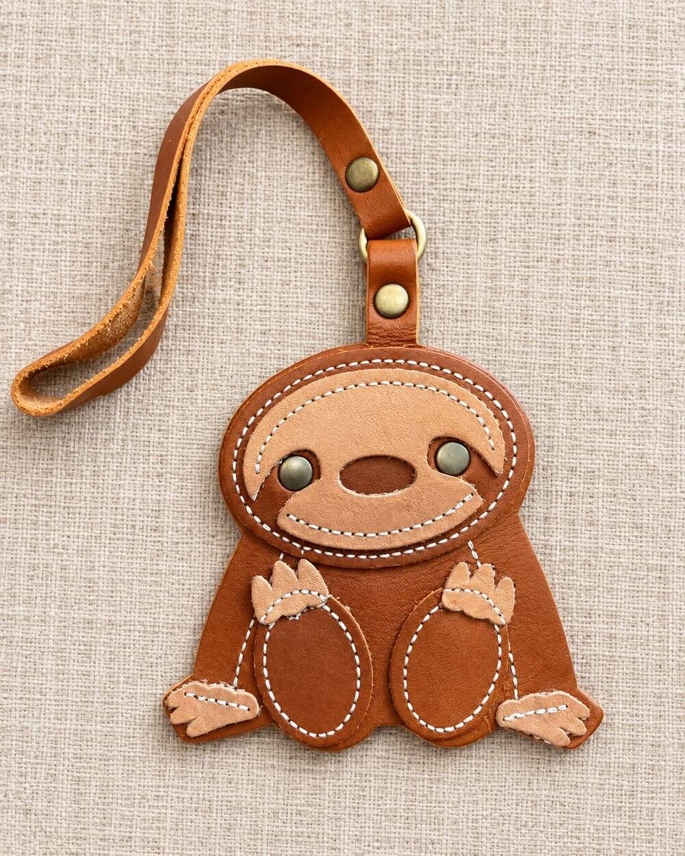 Portland Leather Goods Sloth Tassel Keychain